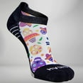 thumbnail image 3 of Zensah Day Of The Dead Doodle Socks (No Show) M / White, 3 of 3