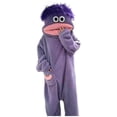 thumbnail image 2 of Xyant Silly Big Mouth Monster Onesie Funny Big Mouth Monster Onesie Pajamas for Men Women Soft Plush Loungewear, 2 of 6