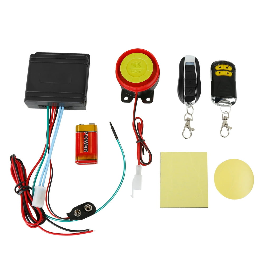 1 Set 12 V Motorcycle Bike Alarm System Engine Start Anti-theft