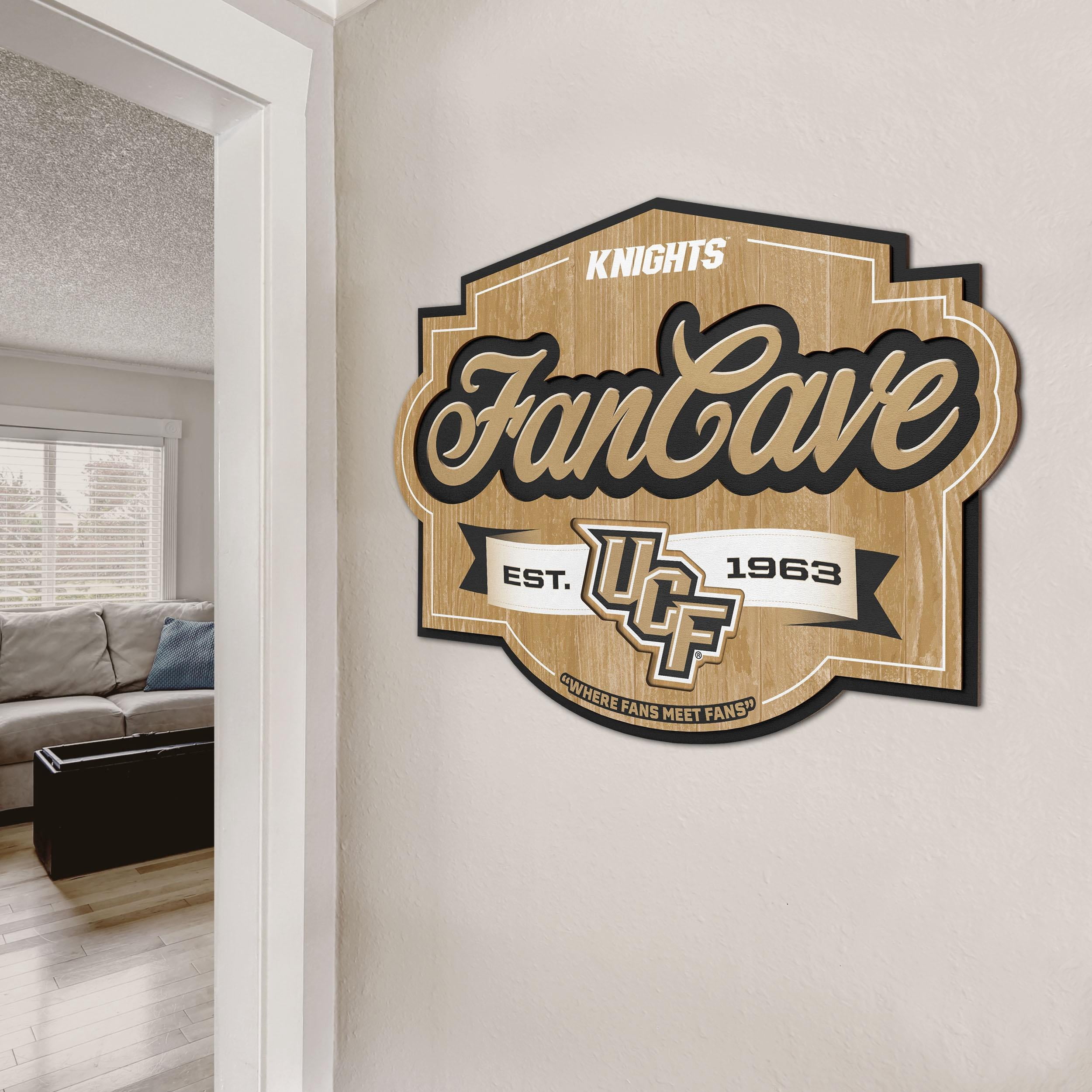 YouTheFan NCAA Central Florida Knights Fan Cave Sign