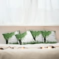 thumbnail image 7 of Ambesonne Nature Throw Pillow Cover 4 Pack, Tree Grass Summer, 20", Fern Green Black, 7 of 7