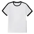 thumbnail image 4 of Men's Casual Loose Fit Striped Color Block T Shirt Comfortable Round Neck Short Sleeve Top Trendy Business Style Soft Breathable Tee Mens T-Shirts Solid Color Sleeve Casual Crew Neck Basic Tees, 4 of 8