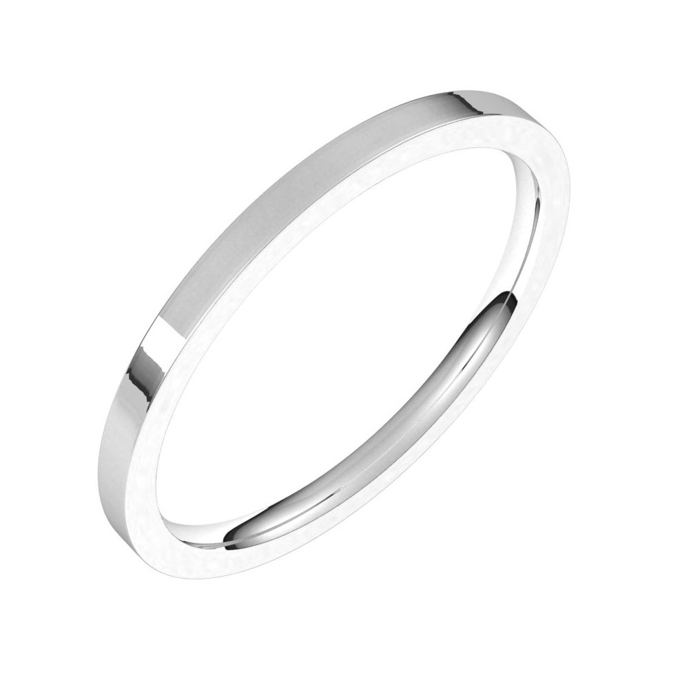 Diamond2Deal Platinum 1.5 mm Flat Comfort Fit Light