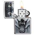 thumbnail image 3 of Zippo Street Chrome Wolf Windproof Pocket Lighter, 3 of 6