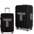 thumbnail image 1 of 2022 Luggage Case Protective Cover Text 26 Letter Pattern Travel Elastic Duffle Luggage Dust Cover for 18-28 Inch Suitcase 8text T L, 1 of 6