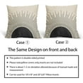 thumbnail image 5 of Black Sun Sunrise Sunshine Pillow Covers 18X18 Inch Sunset Boho Abstract Decorative Square Pillow Cases Modern Bohemian Linen Throw Pillows Set of 2 Home Decor For Sofa Couch Bedroom Outdoor, 5 of 6