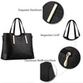 thumbnail image 3 of Women's Large Handbag Set, Shoulder Bag, Shopper, Travel Shoulder Bag, 2-Piece Set, 3 of 6