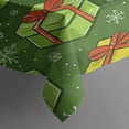 thumbnail image 3 of Rectangle Table Clothes Merry Christmas Gifts Green Tablecloth,Modern Washable Table Cloths for Picnic Catering Halloween Fall Thanksgiving Christmas, 3 of 5