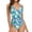 Leaf, variant on Women's V Neck One Piece Bathing Suit Wrap Monokini Plunge Swimwear Sexy Strappy Swimsuit Long Torso Drawstring Tied Full&nbsp;Coverage Slimming Yellow Large