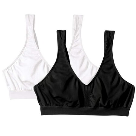 

2 Pack White and Black Bali Bras Women Comfort Revolution Smart Size Style 3484