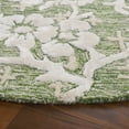 thumbnail image 3 of SAFAVIEH Glamour Braylon Abstract Area Rug, Green/Ivory, 6' x 6' Round, 3 of 10