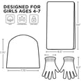 thumbnail image 6 of Nickelodeon girls Winter Hat, Scarf, and Kids Gloves Sets, Jojo Siwa Beanie for Ages 4-7, 6 of 6