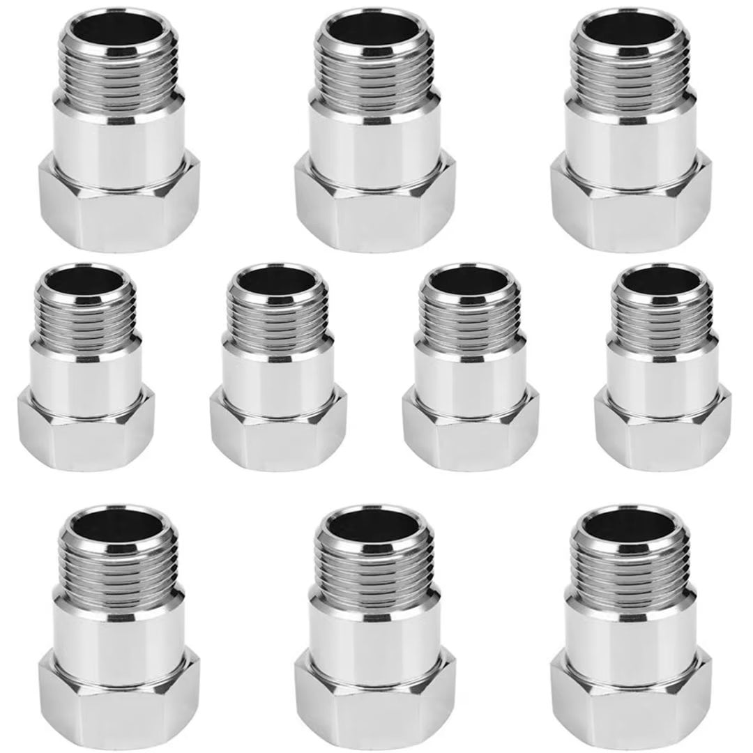 CHGRNLF 10 Pcs M18x1.5 Thread Adapter 304 Stainless Steel O2 Oxygen