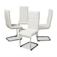 thumbnail image 4 of Set of 4 Baxton Studio Marlys Modern and Contemporary Faux Leather Upholstered Dining Chairs, Multiple Colors, 4 of 7