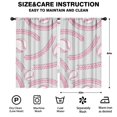 thumbnail image 2 of Blackout Kids Curtains,Gray Pink Baseball Stitches Pattern Childrens Insulated Curtains Set Of 2,Bedroom Essentials,Toddler Room Decor 52"x84", 2 of 5