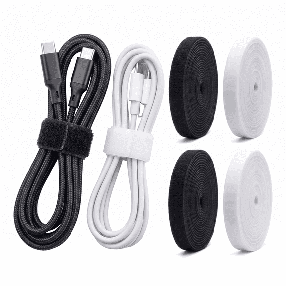 ROSEXIXI Cable Management 4 Pack 0.47in*9.8ft for Desk Office Home and Computer Accessories
