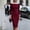 Wine Red, variant on Women's Off Shoulder White Trim Bodycon Dress – Long Sleeve Pencil Dress Spring Fall Cocktail Party & Holiday Outfit Navy Blue,XL