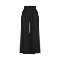thumbnail image 6 of Women's Adult Palazzo Pants Soft Stretch Yoga Dance Culottes Loose Casual Wide Leg High Waist Flowy Lounge Sweatpants, 6 of 7
