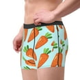 thumbnail image 2 of Uemuo Cartoon Carrot Pattern Men's Boxer Briefs,Trunk Anti-Chafing,Comfortable, Durable, and Stylish Underwear-, 2 of 9