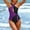 001 Purple, variant on Hvot&aat One Piece Swimsuit for Women Color Block Bathing Suit Front Cross Halter Swimwear Sexy Cutout Sleeveless Bathing Suits