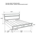 thumbnail image 5 of Pemberly Row Contemporary Eastern King 2-drawer Wood Storage Bed Black, 5 of 5