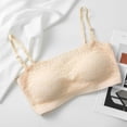 thumbnail image 3 of Bigersell Tshirt Bra Deals Bra and Underwear Set Womens Bras No Underwire Sport Bra Style R-128 Wireless Bras Sports Bras Big Girls Plus Full-Coverage Bra Hook & Eye Bra Closure Beige M, 3 of 3