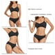 thumbnail image 1 of Traje De Baño Para Mujer, Ligero, Ajustado, Transpirable, De Talle Alto, Para Mujer, Con Nudo Torcido Para La Playa ANGGREK XL negro, 1 of 6
