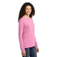 thumbnail image 4 of Port & Company Long Sleeve 54oz 100% Cotton TShirt (LPC54LS) Candy Pink, 3XL, 4 of 6