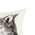 thumbnail image 3 of Fox Forest Indoor/Outdoor Grayscale Accent Throw Pillow 18" x 18", 3 of 4