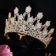 thumbnail image 5 of Zircon Hair Jewelry CZ Party Headpieces para mujer, lujo Cubic Zirconia Wedding Bridal Tall Tiara and Crown ShuxiuWang 1327537025405, 5 of 5
