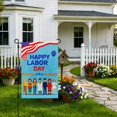 thumbnail image 2 of Rdsfhsp Linen Garden Flag Happy Labor Day Worker Crowd Patriotic Farmhouse Yard Decor American Celebration Outdoor Porch Banner Double Sided Decoration 12x18, 2 of 5