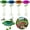 Green, variant on CoreLiving Bird Baths for Outdoors, Metal Flower Garden Stakes Bird Bath for Outside, Decorative Hummingbird Bath Bowl, Sturdy Small Birdbath for Gardening, 1 Pack