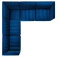 thumbnail image 4 of Modway Conjure 5-Piece Velvet and Stainless Steel Sectional - Gold/Navy, 4 of 5
