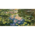 thumbnail image 2 of Claude Monet 14x9 Black Ornate Wood Framed Double Matted Museum Art Print Titled: The Nympheas Basin (1917-19), 2 of 5
