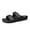Black, variant on Women's and Men's Platform Sandals Comfortable Slip-On Slides for Summer Beach