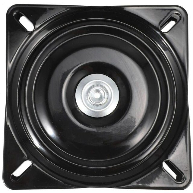 Placa giratoria para asiento de barco de 6 pulgadas, asiento giratorio para barco de pesca marina, rotación de 360 grados, ajuste universal de 15,4 x 15,4 x 2 cm