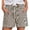 Shorts 18#Khaki, variant on WAYUTE Womens Shorts Striped Elastic Waist Casual Shorts with Drwastring and Pockets Comfort Everyday for Ladies Versatile Vacation Outfit