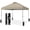 Beige, variant on CROWN SHADES 10x10 Pop Up Canopy Beach Tent with One Push Setup Instant Outdoor Canopy Tent for Events White