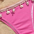 thumbnail image 5 of Staron Women's Bikini Swimsuit High Waist Triangle Top Two Piece Bathing Suit Beach Vacation Pool Party, Hot Pink S, 5 of 6