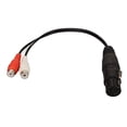 thumbnail image 3 of Cable XL Rto RCA, XLR hembra a 2 RC Ato XLR hembra a hembra Y Cable XLR hembra a RCA hembra Y Cable divisor elaborado con cuidado, 3 of 8