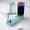 (D) Aqua, variant on DeskBrick Silicone + Steel-Weighted Cord Holder for Desk. Weighted Cord Organizer & Cable Management for Desktop. Useful Phone Accessory & Cable Holder for Office, Home. No Adhesive. Black