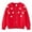 Red, variant on Bxsruta Boys and Girls Knitted Cotton Sweater Cardigan Jacket, White 5 Years