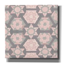 Epic Graffiti 'Pink and Gray Pattern 4' by Stellar Design Studio, Canvas Wall Art, 12"x12"
