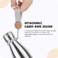 thumbnail image 5 of 12oz Kids Water Bottle for School - Leak-Proof Insulated Stainless Steel, Small Size (Stainless Steel), 5 of 10
