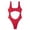 Red, variant on Xijirk One Piece Swimsuit Women,Solid Color Swimsuit Slim Fit Hollow Design Modern Bathing Suit for Sleek Beach and Pool Style,Womens Swimsuits,Black,L