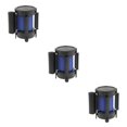 thumbnail image 2 of maskred Versatile Retractable Stanchion Queue Barrier for Effective Crowd Management Blue 3meters 3Set, 2 of 6