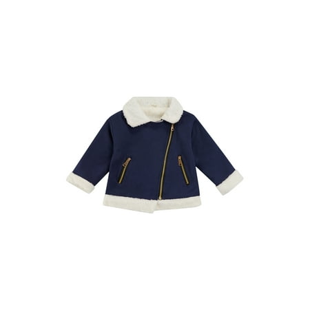 

Ehfomius Kids Baby Warm Coat Boys Girls Long Sleeve Winter Lapel Jacket with Side Pockets Spring Fall Outerwear