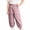 Pink, variant on FRSASU Kids Quick Dry Parachute Pants Full Length Elastic Waist Strip Baggy Sports Hiking Trousers with Pockets Pink