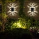 thumbnail image 4 of Luz de pared solar IP65 impermeable LED Valla Lámpara Sensor Stair Steir Step Pathway Ahorro de energía Proyector de iluminación Decoración de iluminación Blanco sidaley HA009658-01B, 4 of 6