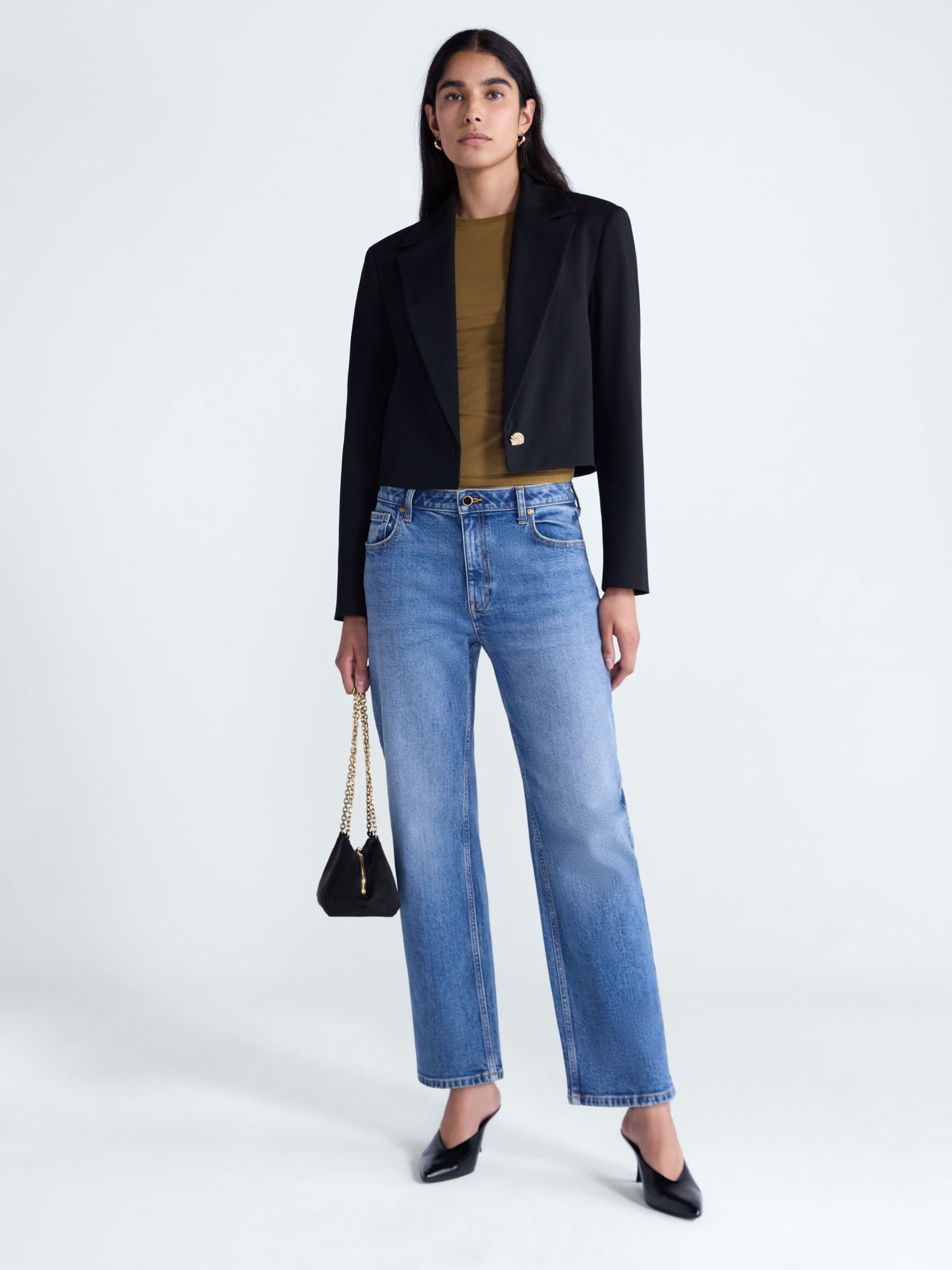 Scoop Women’s and Women's Plus The Stanton Stovepipe Jeans, 30'' Inseam, Sizes 0-28W